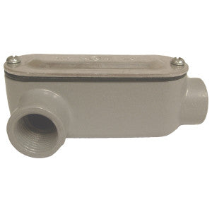 ATKORE Atkore ALR6CGKON Aluminum Die Cast Threaded LR Conduit Body With Flat Cover & Gasket 2 in.
