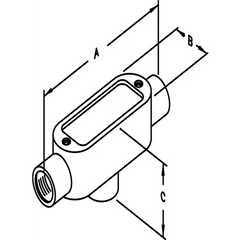 ATKORE Atkore MTB6KON 2 inch rigid TB conduit bodies