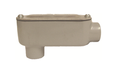 ATKORE Atkore ALB6CGKON 2 inch aluminum die cast threaded LB conduit body with flat cover & gasket