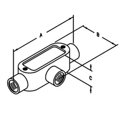 ATKORE Atkore MT4KON 1-1/4 inches rigid t conduit bodies
