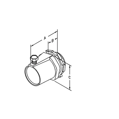 ATKORE Atkore RSC150KON 1-1/2 inch set screw rigid connectors - threadless