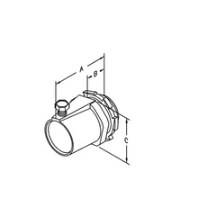 ATKORE Atkore RSC150KON 1-1/2 inch set screw rigid connectors - threadless