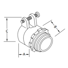 ATKORE Atkore MSC300KON 3-inch clamp connector