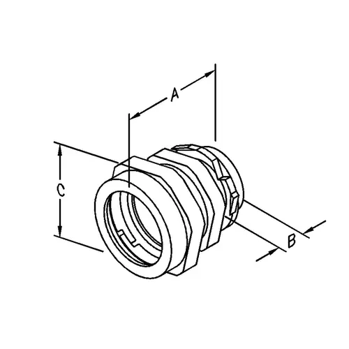 ATKORE Atkore RCC150KON 1-1/2 inches (38.10 mm) rigid non-threaded compression connector