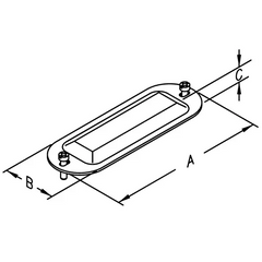 ATKORE Atkore C6KON 2-1/2 inches-3 inches (38.10-76.20 mm) Raised Dome Stamped Steel Conduit Body Covers