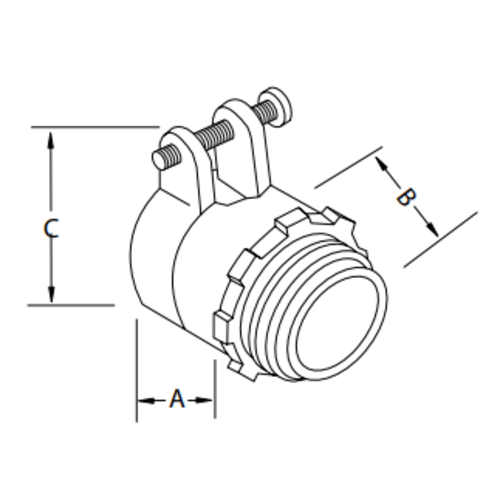 ATKORE Atkore MSC25090KON 2-1/2 inches Squeeze Connectors 90 Degree