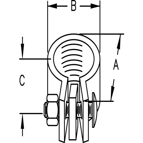 ATKORE Atkore cb100kon 1 inches clamp back spacers heavy duty