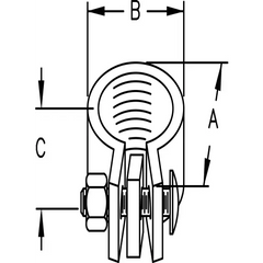 ATKORE Atkore cb100kon 1 inches clamp back spacers heavy duty