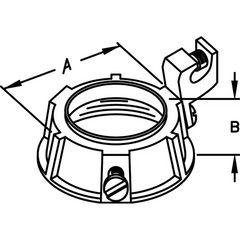 ATKORE Atkore BRC-500-4AKON malleable iron conduit bushings 5 inches (127 mm) 150 degree