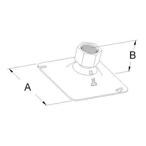 ATKORE Atkore FHS50-75KON Square Box Fixture Hanger 50-lb load 4-1/8 inch