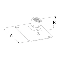 ATKORE Atkore FHS50-75KON Square Box Fixture Hanger 50-lb load 4-1/8 inch