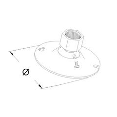 ATKORE Atkore FHS50-75KON Square Box Fixture Hanger 50-lb load 4-1/8 inch