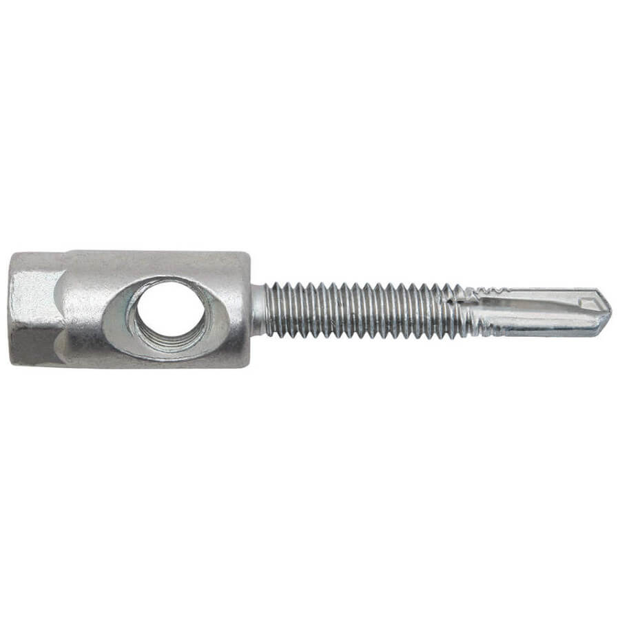 BLACK & DECKER Black & Decker PFM227120N 1/4 x 1-1/2 (3/8 Rod) Vert/Horiz Rod Anchor w/ Nut Tek Screw #3 Point For Steel Suspender Dual Directional Pivot/Swivel Hangermate 25/Bx