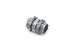 BRIDGEPORT FITTINGS Bridgeport Fittings 1191-DC2 Ball Burnished Zinc Die Cast Box-to-Box Connector With Locknuts 1/2 Inch Box of 50