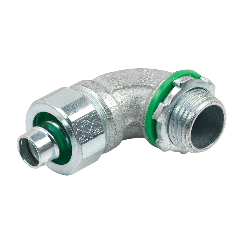 BRIDGEPORT FITTINGS Bridgeport Fittings 470-SLT Liquid Tight Connector Steel 90 Degree 1/2 in.