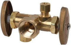 BRASSCRAFT Brasscraft R1700DV R Dual Outlet Stop 1/2-inch FIP by 3/8-inch O.D. Comp by 1/4-inch O.D. Comp