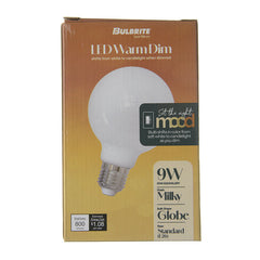 BULBRITE Bulbrite LED9G25/30K-18K/WMDM/FIL/M LED G25 3000K - 1800K Filament Milky Warm Dim 9W