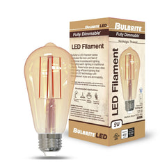BULBRITE Bulbrite LED5ST18/22K/FIL-NOS/3 Filament Nostalgic Fully Compatible Dimming 5W ST18 776801