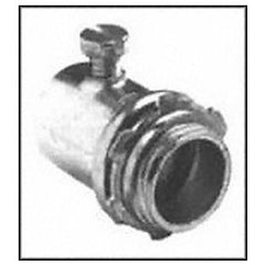BRIDGEPORT FITTINGS Bridgeport Fittings 237-I Set-Screw Connector Zinc Electroplated Steel EMT Conduit Insulated Throat 3 in. Box of 2