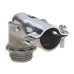 BRIDGEPORT FITTINGS Bridgeport Fittings 851-DC2 90 Degree Single Screw Hinged Cover Die-Cast Zinc/Steel Set-Screw Connection 1/2 in. Trade Size