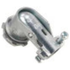 BRIDGEPORT FITTINGS Bridgeport Fittings 851-DC2 90 Degree Single Screw Hinged Cover Die-Cast Zinc/Steel Set-Screw Connection 1/2 in. Trade Size