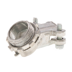 BRIDGEPORT FITTINGS Bridgeport Fittings 800-DC2 3/8 inch Ball Burnished Zinc Die Cast 45 Degree Flex Connector Box of 25