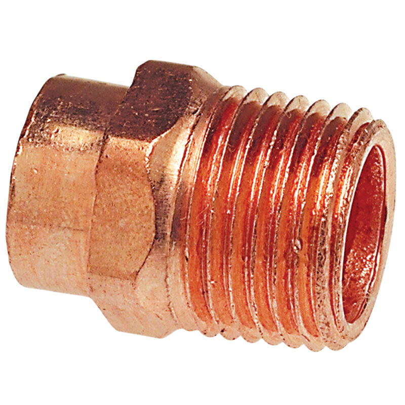 COPPER Copper 604R 3/4X1/2 CXM Wrot Male Adapter Domestic 3/4X1/2