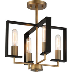 DESIGNERS FOUNTAIN Designers Fountain D233M-SF-OSB Chicago PM 4 Light 240W 15 inch Wide Semi-Flush Ceiling Light