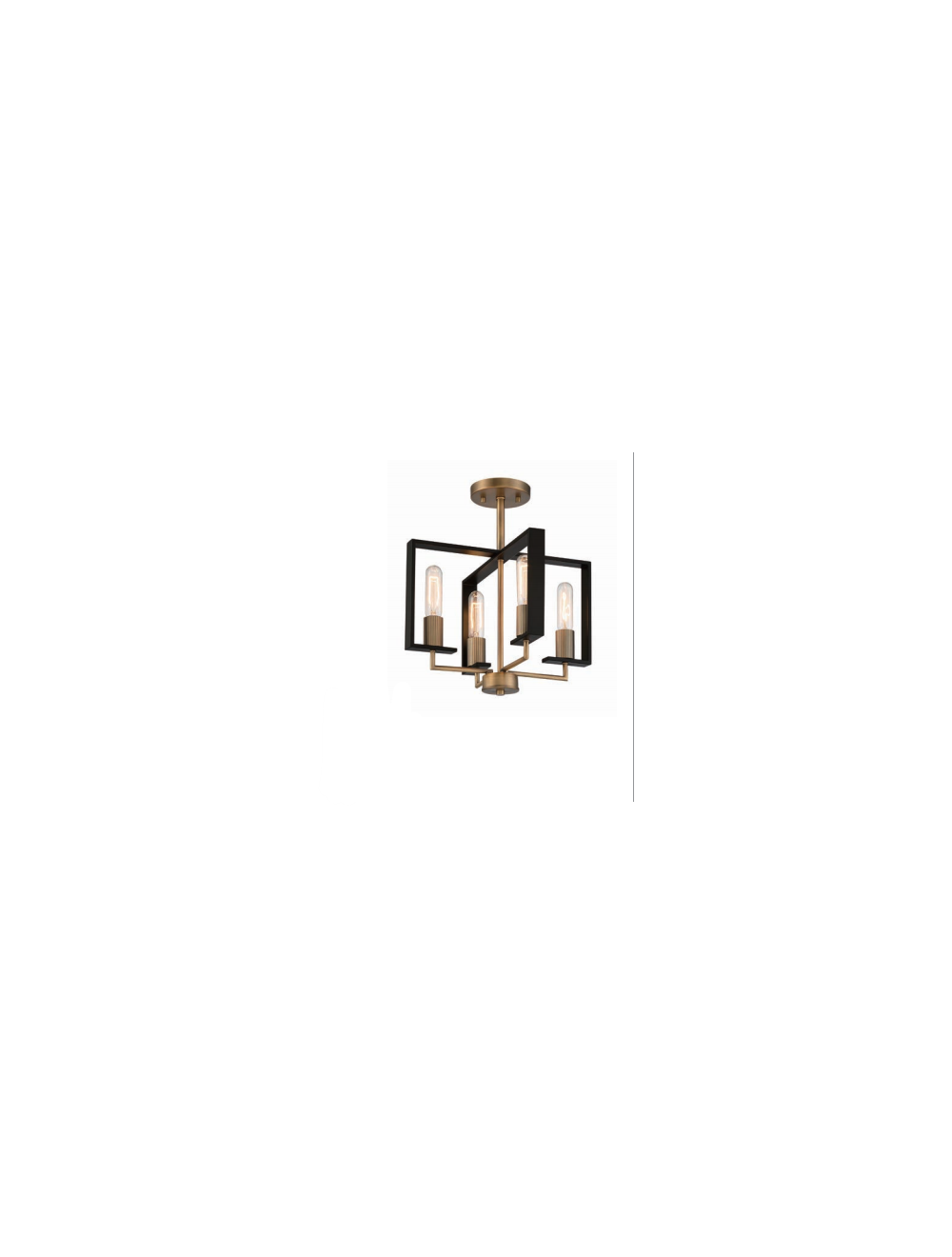 DESIGNERS FOUNTAIN Designers Fountain D233M-SF-OSB Chicago PM 4 Light 240W 15 inch Wide Semi-Flush Ceiling Light