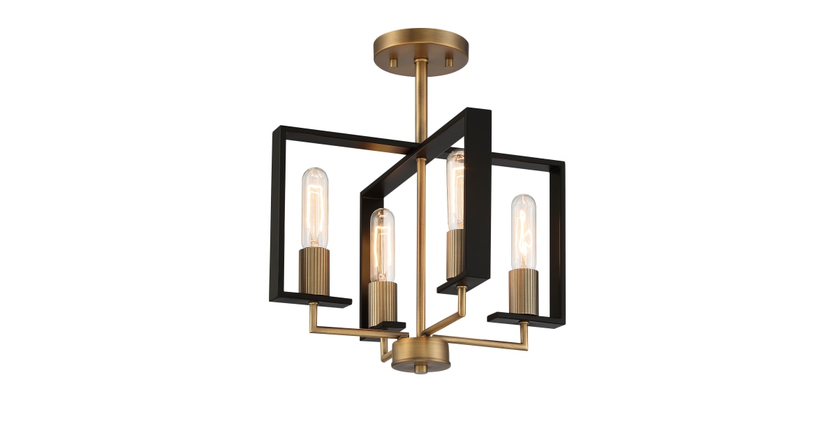 DESIGNERS FOUNTAIN Designers Fountain D233M-SF-OSB Chicago PM 4 Light 240W 15 inch Wide Semi-Flush Ceiling Light