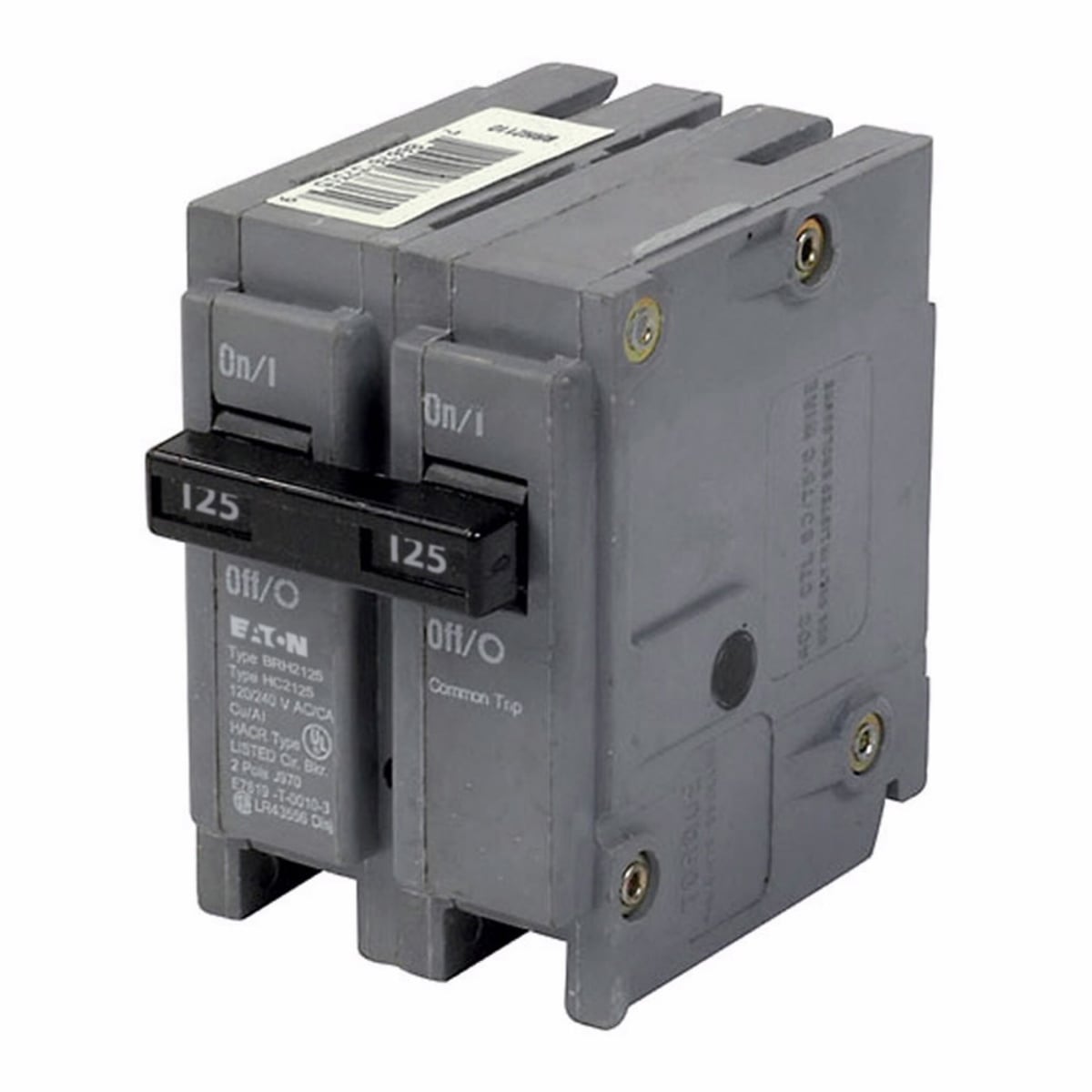 EATON Eaton BRH2125 1 inch Type BR Plug-On Circuit Breaker 125 A