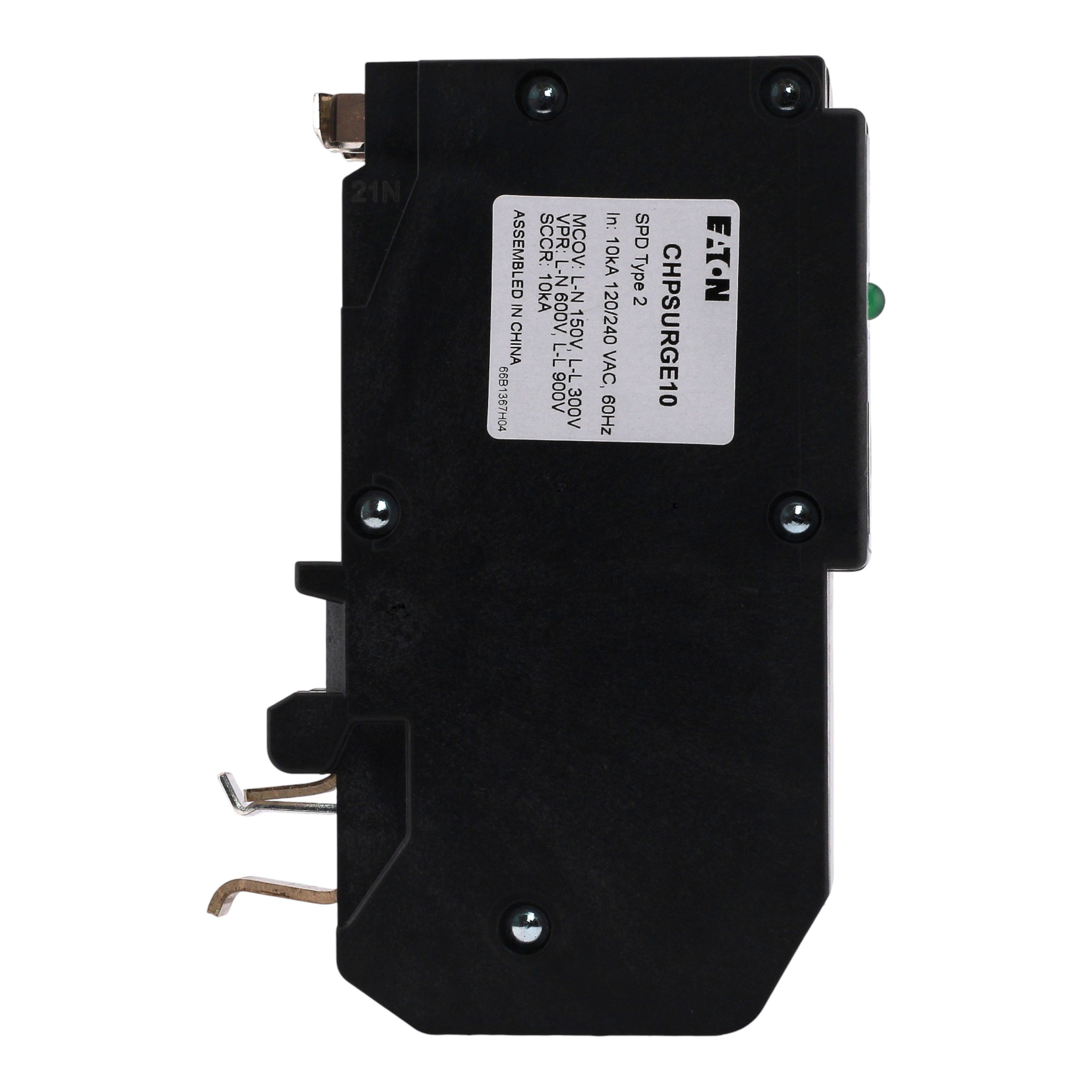 EATON Eaton CHPSURGE10 type CH plug on module surge protection device 10 kA In two pole