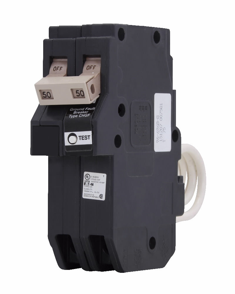 EATON Eaton CHFN240GF ch 2-pole gfci breaker 40a pigtail 10kaic class-a gfci 5 ma personnel protection #14-3 awg