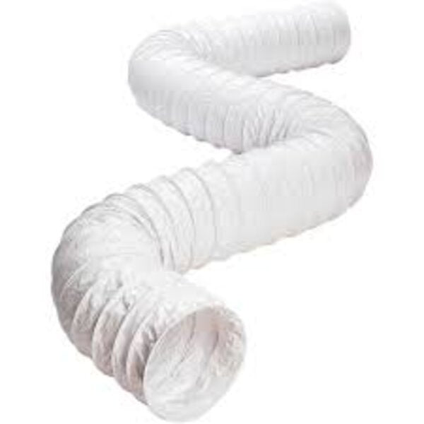 DUNDAS JAFINE Dundas Jafine FD450E Flexible White Vinyl Duct 4 In. Dia x 50 Ft. L