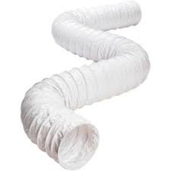 DUNDAS JAFINE Dundas Jafine FD450E Flexible White Vinyl Duct 4 In. Dia x 50 Ft. L