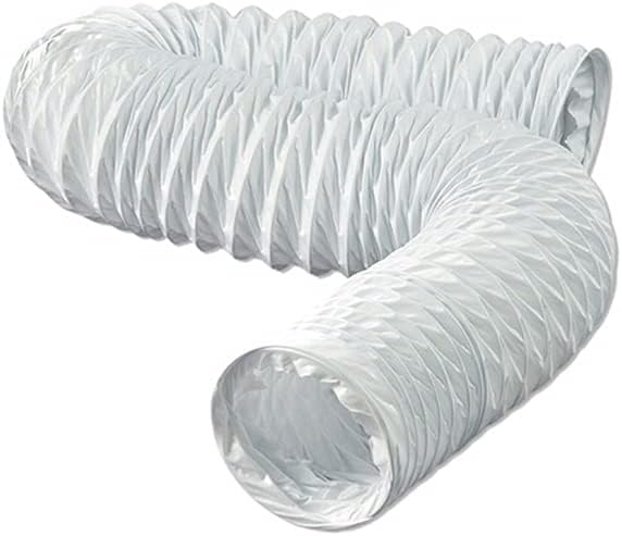 DUNDAS JAFINE Dundas Jafine FD450E Flexible White Vinyl Duct 4 In. Dia x 50 Ft. L