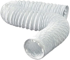 DUNDAS JAFINE Dundas Jafine FD450E Flexible White Vinyl Duct 4 In. Dia x 50 Ft. L