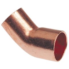 COPPER Copper 606-2 3/4 Wrot Copper Solder Pressure 45-Degree Fitting Elbow 3/4