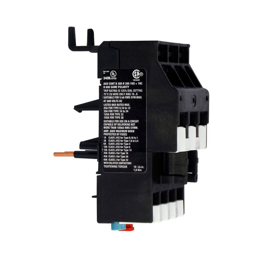 EATON Eaton XTOB016DC1DP XT IEC bimetallic overload relay 10-16A frame D 3-pole