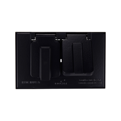 EATON Eaton S989BLK duplex receptacle cover two lid horizontal