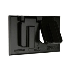 EATON Eaton S989BLK duplex receptacle cover two lid horizontal