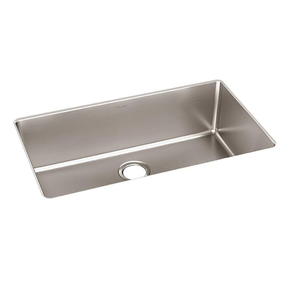 ELKAY Elkay ELUH3017T Lustertone Iconix 18 gauge stainless steel single bowl undermount sink 32-1/2 x 19-1/2 x 9 inch