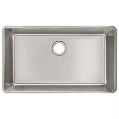 ELKAY Elkay ELUH3017T Lustertone Iconix 18 gauge stainless steel single bowl undermount sink 32-1/2 x 19-1/2 x 9 inch