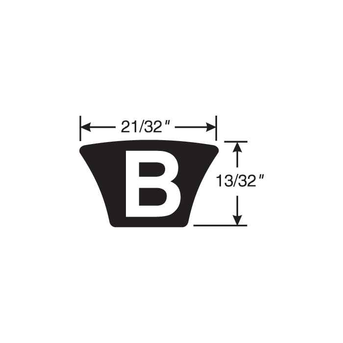 GATES Gates B54 Hi-Power II Belt 57 inch outside circumference