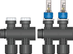 HEATLINK Heatlink 78302 twistseal mini 40mm 2-port z.v.supply & flow meter return module pair