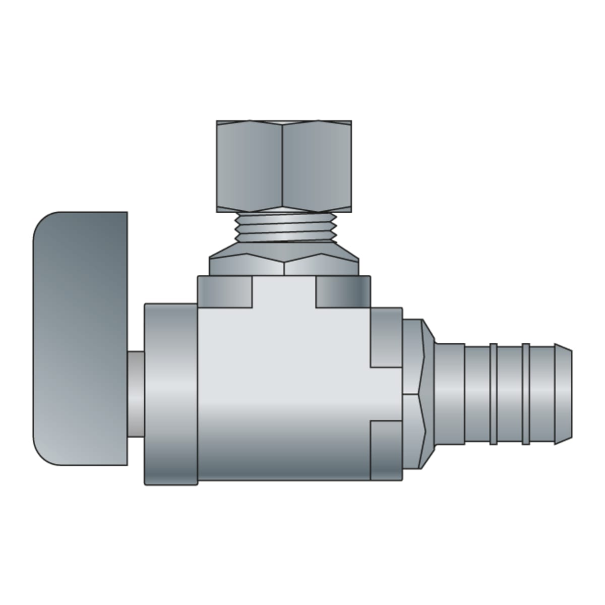 HEATLINK Heatlink 23605NL 1/2 inches PEX x 3/8 inches O.D. No Lead Brass Plated Angle Ball Valve