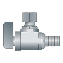 HEATLINK Heatlink 23605NL 1/2 inches PEX x 3/8 inches O.D. No Lead Brass Plated Angle Ball Valve