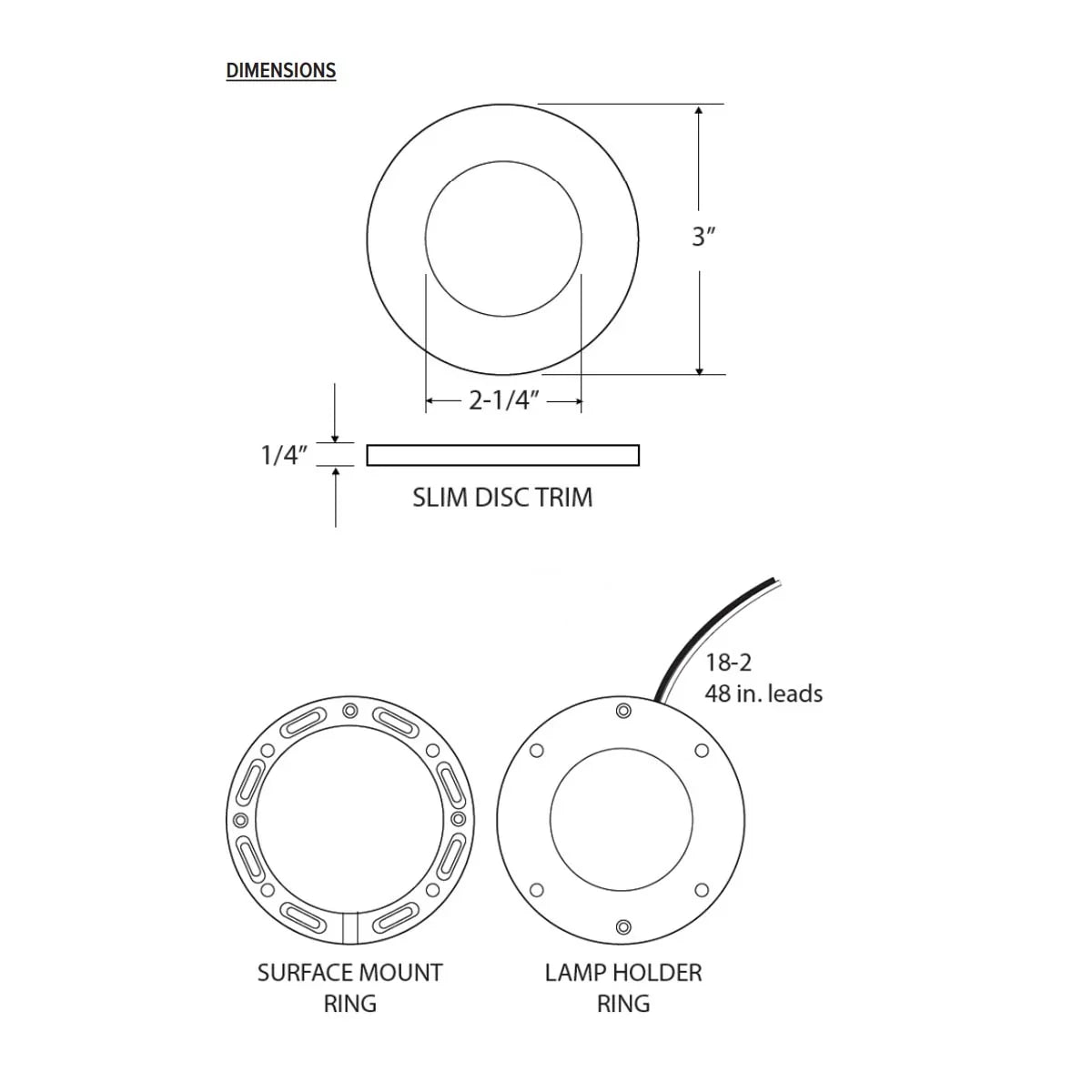 GM LIGHTING Gm Lighting sp-2-30-bnk slim led mini puck light 2.2w 3 inch