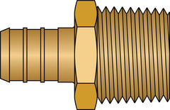 HEATLINK Heatlink 27505NL 1/2 inch x 1/2 inch PEX Male Pipe Thread No Lead Brass Adapter
