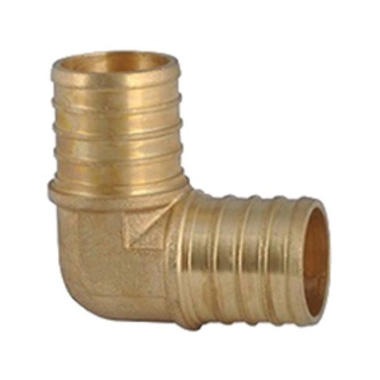 HEATLINK Heatlink 28005NL 1/2 inch x 1/2 inch PEX No Lead Brass 90 Degree Elbow